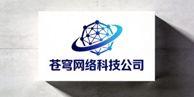 苍穹网络科技公司 Logo，设计现代简洁